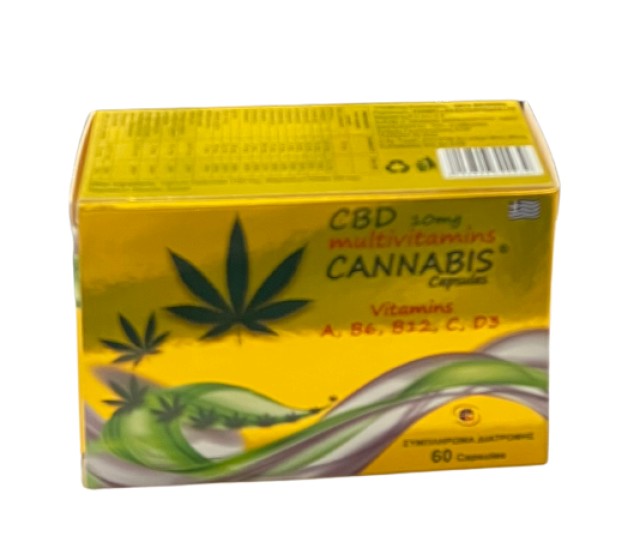 Medichrom Cannabis CBD 10mg Συμπλήρωμα Διατροφής για Τόνωση & Ευεξία του Οργανισμού 60 Κάψουλες