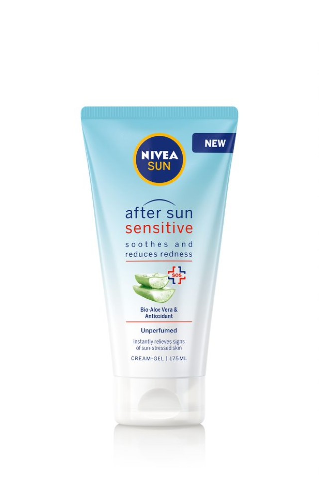 Nivea Sun After Sun Sensitive Gel Καταπραϋντική Κρέμα με Aloe Vera για Μετά τον Ήλιο 175ml