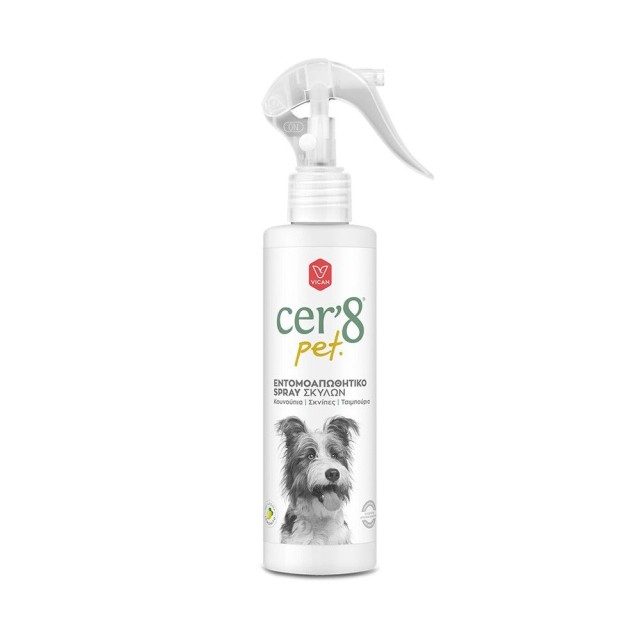 Vican Cer8 Pet Εντομοαπωθητικό Spray Σκύλων με Άρωμα Lemonito 200ml Vican Cer8 Pet Εντομοαπωθητικό Spray Σκύλων με Άρωμα Lemonito 200ml