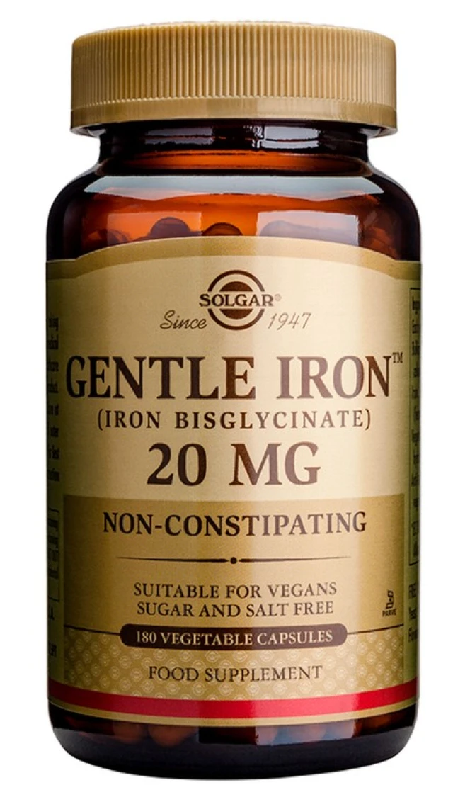 Solgar Gentle Iron 20mg Iron Dietary Supplement 180 Vegetable … Solgar Gentle Iron 20mg Iron Dietary Supplement 180 Vegetable …