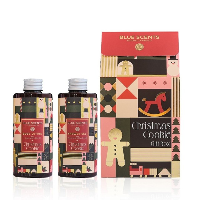 Blue Scents Xmas Gift Box Cookie Shower Gel Αφρόλουτρο Σώματος 300ml - &hellip;