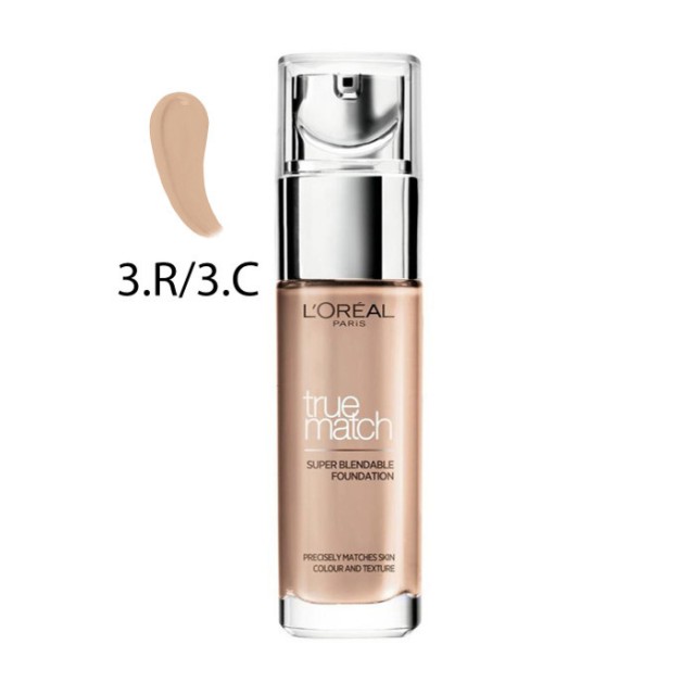 LOreal Paris True Match Υγρό Blendable Make Up 3RC3 Beige Rose 30ml