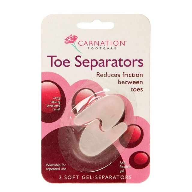 Vican Carnation Gel Toe Separators Διαχωριστικά Δακτύλων, 2τμχ