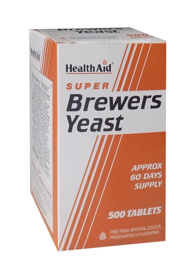 Health Aid Brewers Yeast Συμπλήρωμα Διατροφής με Μαγιά Μπύρας 500 Ταμπλέτες