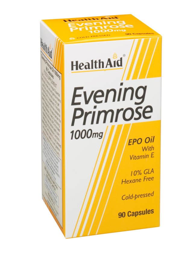 Health Aid Evening Primrose 1000mg Economy Συμπλήρωμα Διατροφής Για Γυναίκες Με Προεμμηνορροϊκό Σύνδρομο 90 Κάψουλες