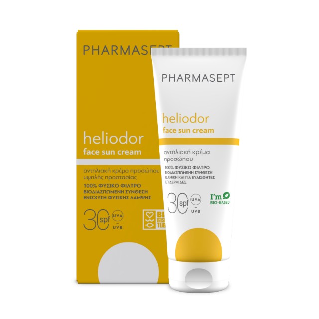 Pharmasept Heliodor Face Sun Cream SPF30 με Φυσικό Αντηλιακό Φίλτρο Αν …