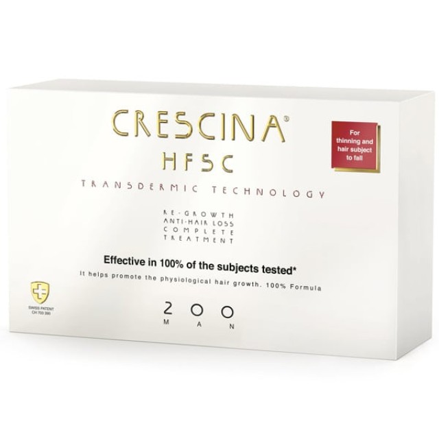 Labo Crescina Transdermic HFSC MAN 200 Ανάπτυξη & Τριχόπτωση 20 Φιαλίδ &hellip;