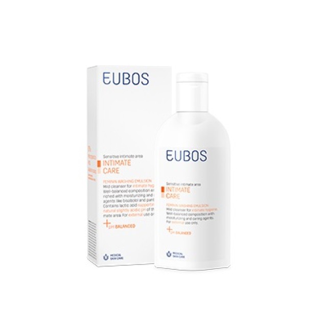 Eubos Intimate Care Femining Washing Emulsion ήπιο Υγρό Καθαρισμού Ευαίσθητης Περιοχής 200ml