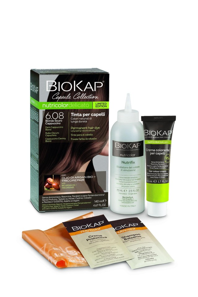 Biokap Nutricolor Delicato No6.08 Dark Cappuccino Blond Βαφή Μαλλιών Ξ &hellip;