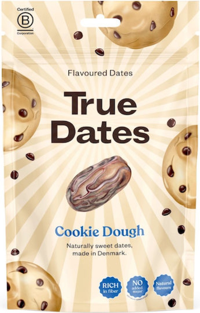 True Dates Φυσικοί Χουρμάδες με Γεύση Cookie Dough Χωρίς Ζάχαρη 100gr True Dates Φυσικοί Χουρμάδες με Γεύση Cookie Dough Χωρίς Ζάχαρη 100gr