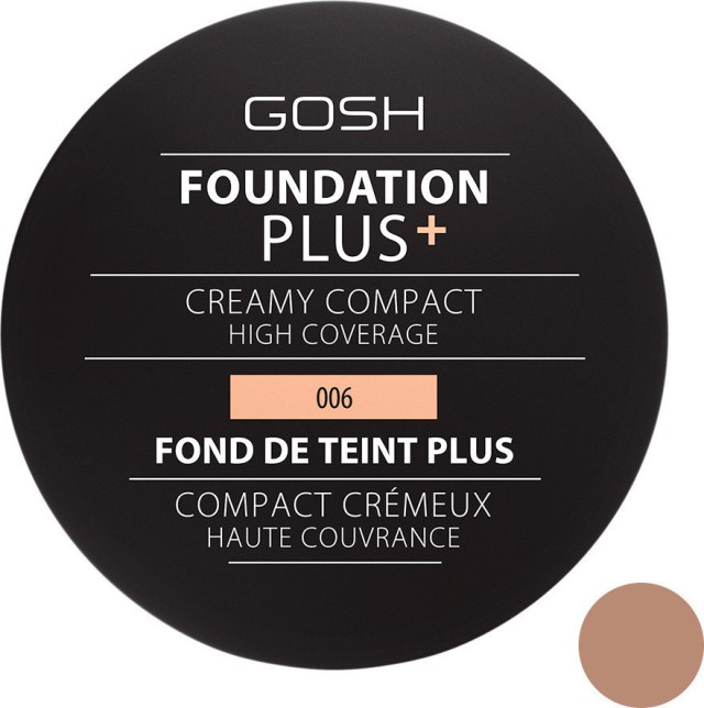 Gosh Foundation Plus+ Creamy Compact 006 Honey 9gr