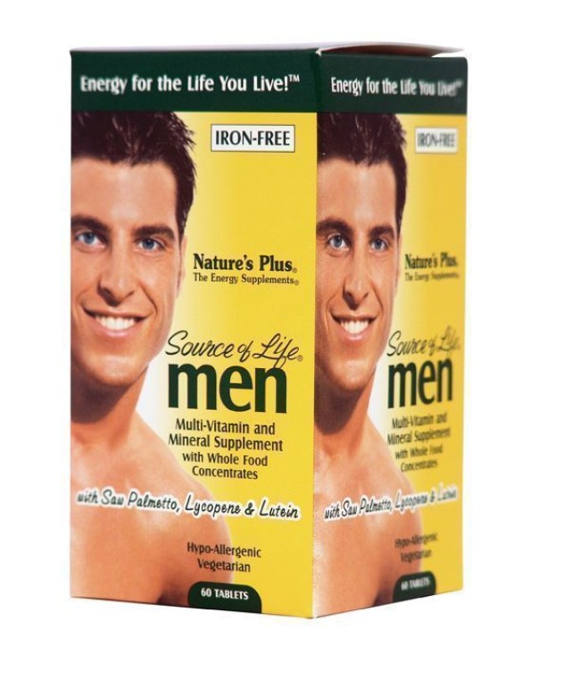 Natures Plus Source Of Life Μens Multi-Vitamin 60 Ταμπλέτες