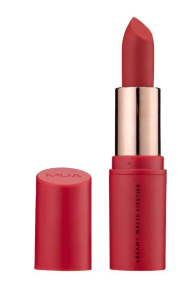 MUA Ματ Κραγιόν Creamy Matte Lipstick Razzleberry Κόκκινο 3.2gr
