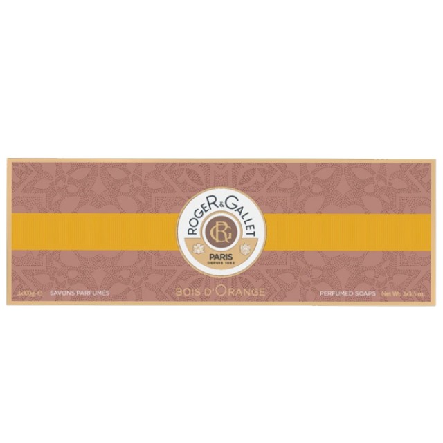 Roger & Gallet Bois d' Orange Savon Frais Coffret Perfumed Soap Pack Αρωματική Πλάκα Σαπουνιού 3 x 100gr