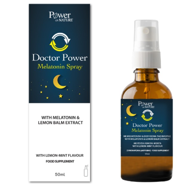 Power Of Nature Doctor Power Melatonin Spray Συμπλήρωμα Διατροφής με Μελατονίνη 50ml