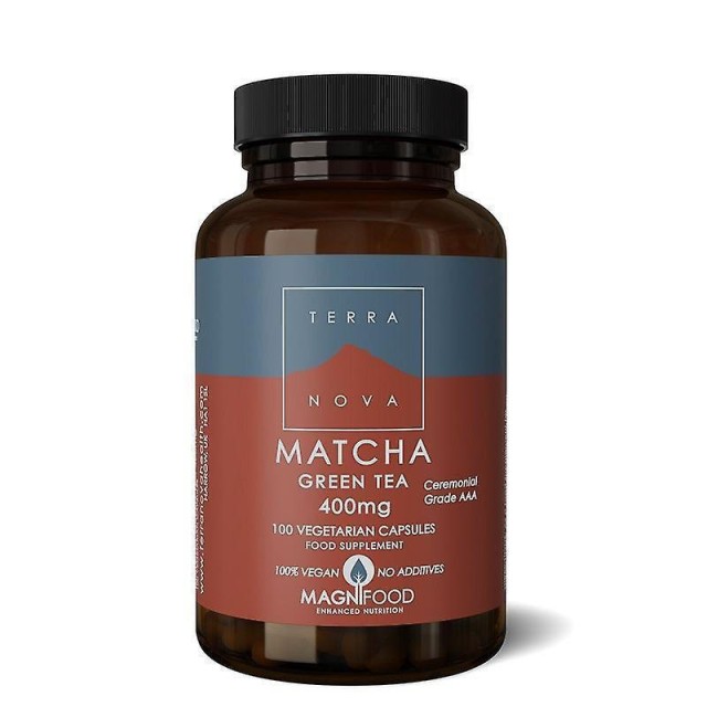Terranova Matcha Green Tea 400mg Αντιοξειδωτικό Συμπλήρωμα Διατροφής για την Απώλεια Βάρους 100 Φυτικές Κάψουλες