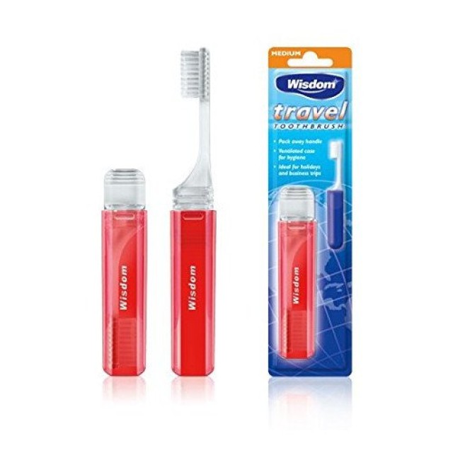 Wisdom - Travel Toothbrush Medium Οδοντόβουρτσα Ταξιδίου, 1τμχ Wisdom - Travel Toothbrush Medium Οδοντόβουρτσα Ταξιδίου, 1τμχ