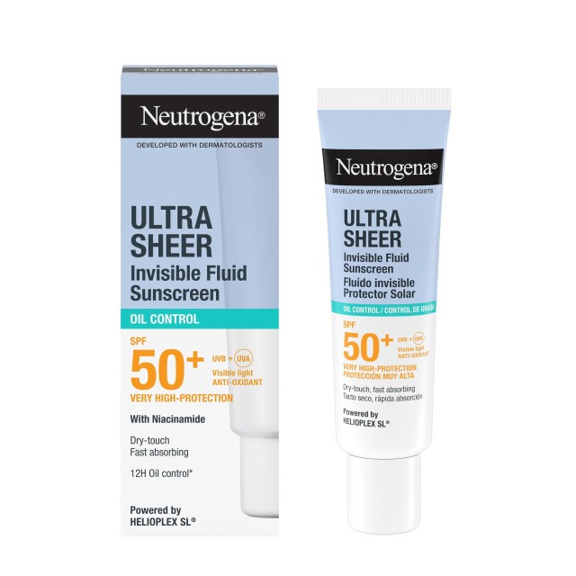 Neutrogena® Ultra Sheer Invisible Fluid Oil Control SPF50+ Αντηλιακό Π &hellip;