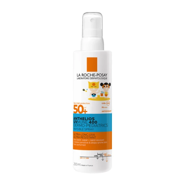 La Roche Posay Anthelios UVMune 400 Dermo Pediatrics Invisible Spray … La Roche Posay Anthelios UVMune 400 Dermo Pediatrics Invisible Spray …