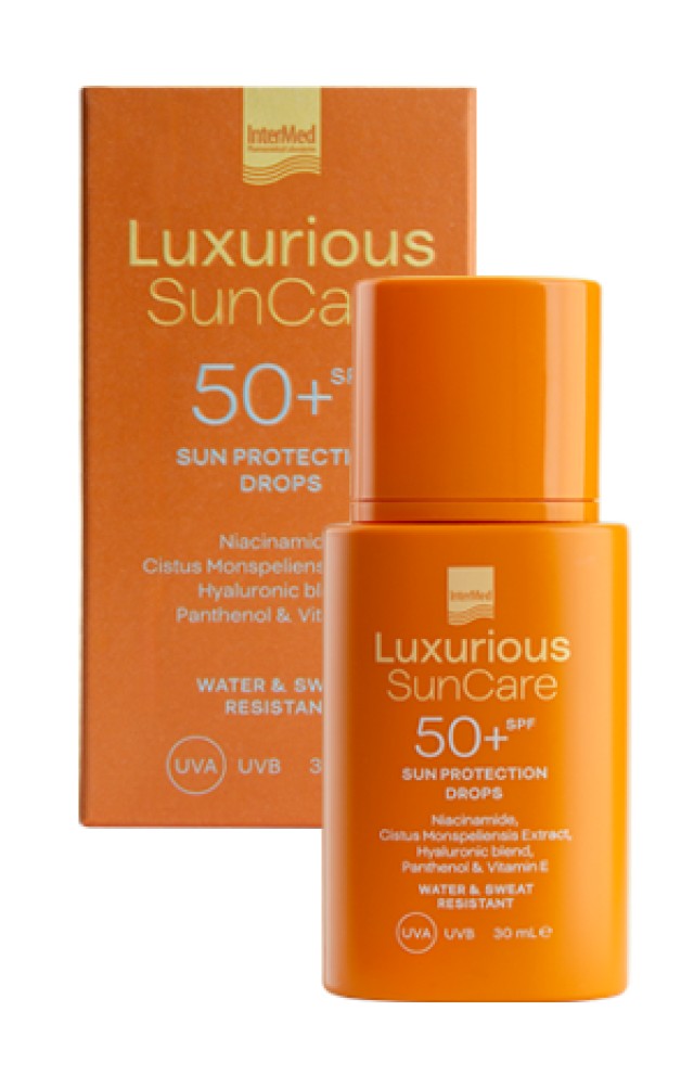 Intermed Luxurious Sun Care Drops SPF50+ Λεπτόρρευστο Αντηλιακό Γαλάκτ … Intermed Luxurious Sun Care Drops SPF50+ Λεπτόρρευστο Αντηλιακό Γαλάκτ …