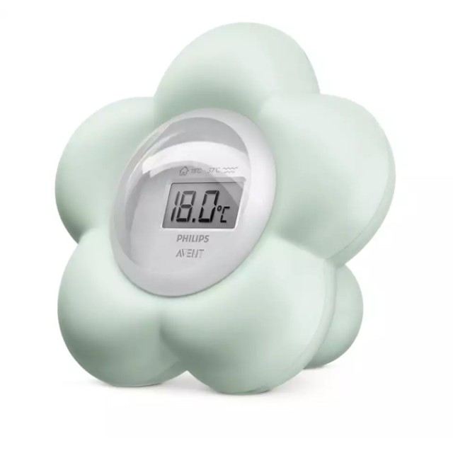 Avent Philips Ψηφιακό Θερμόμετρο για το Μπάνιο & το Δωμάτιο Mint [SCH480/00] 1 Τεμάχιο
