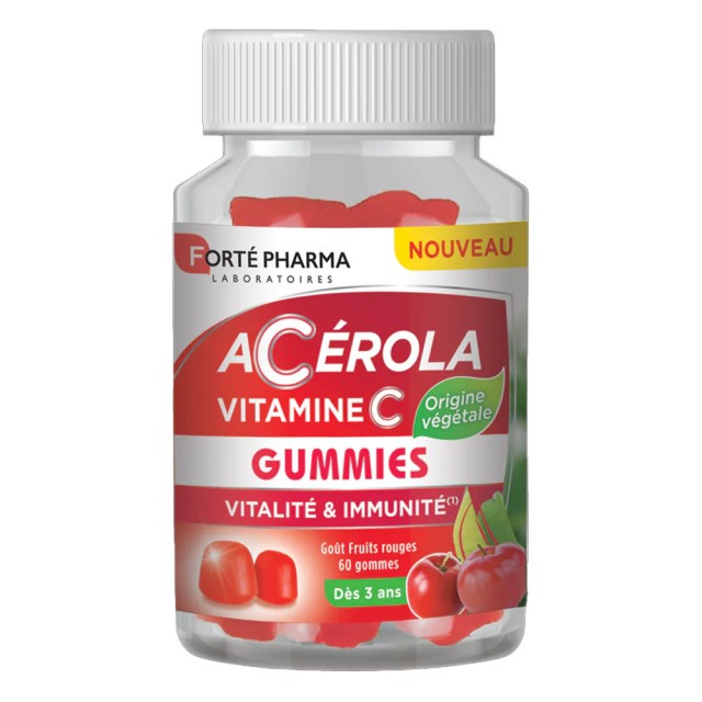 Forte Pharma Acerola Vitamin C Gummies για την Κόπωση & το Ανοσοποιητι …