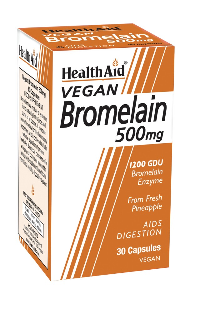 Health Aid Bromelain 500mg Συμπλήρωμα Διατροφής Με Ευεργετική Δράση Για την Πέψη Και Τον Μεταβολισμό 30 Κάψουλες