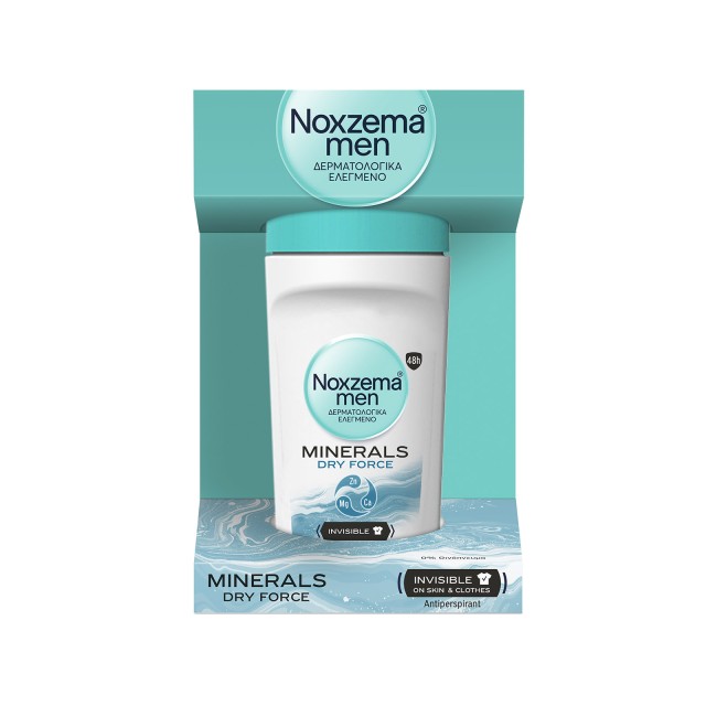 Noxzema Men Minerals Dry Force Ανδρικό Αποσμητικό 48ωρης Προστασίας Ro …