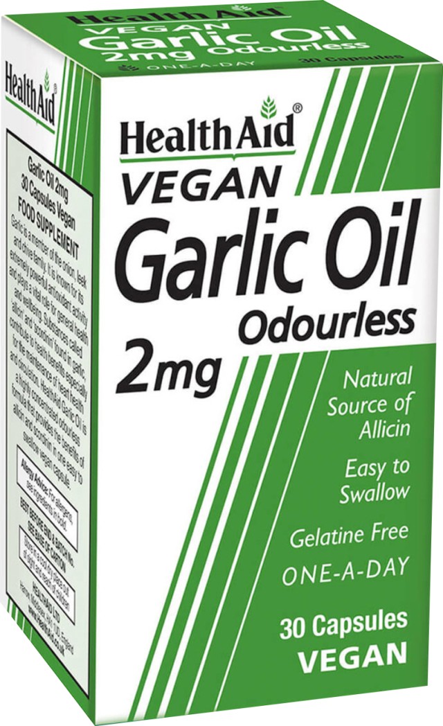Health Aid Garlic Oil 2mg Συμπλήρωμα Διατροφής με Έλαιο Σκόρδου για &hellip;