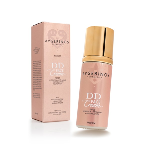 Avgerinos Cosmetics DD SPF20 Medium Κρέμα Προσώπου με Χρώμα για Τέλεια …