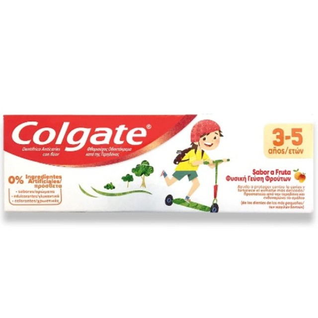 Colgate Οδοντόκρεμα Παιδική 3-5 Ετών Φυσική Γεύση Φρούτων 50ml