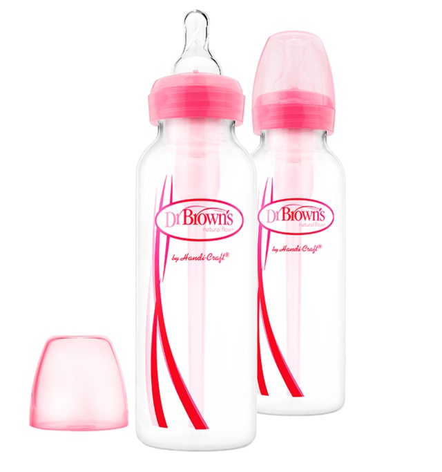 Dr. Browns Πλαστικό Μπιμπερό με Στενό Λαιμό με Θηλή Σιλικόνης, SB82305 …