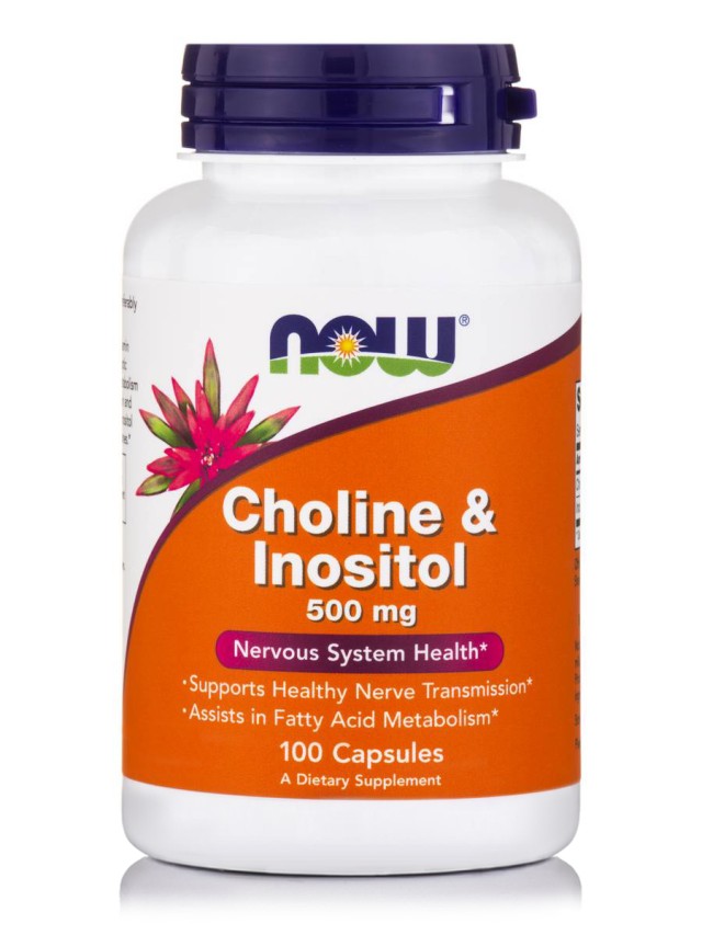 Now Foods Choline & Inositol 250/250mg Συμπλήρωμα Διατροφής Για Την Σω …