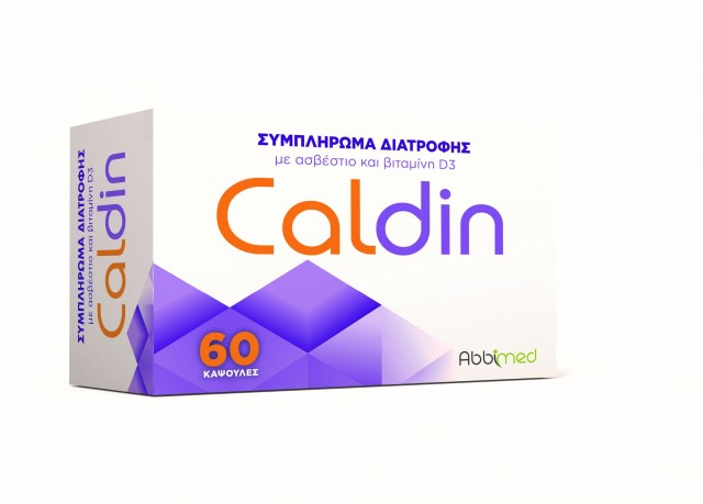 Abbimed Caldin Συμπλήρωμα Διατροφής με Ασβέστιο & Βιταμίνη D3 60 Κάψου …