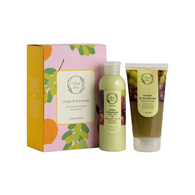 Fresh Line PROMO Grape & Nectarine Shower Scrub Σταφύλι & Νεκταρίνι 15 &hellip;