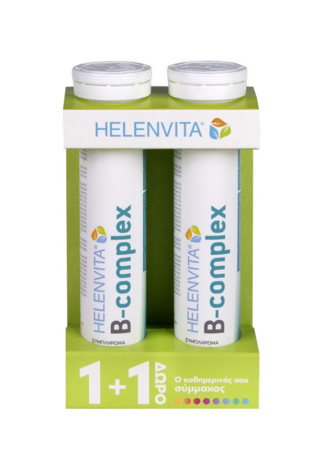 Helenvita PROMO B Complex Συμπλήρωμα Διατροφής Συμπλέγματος Βιταμινών Β 2x20 Αναβράζοντα Δισκία