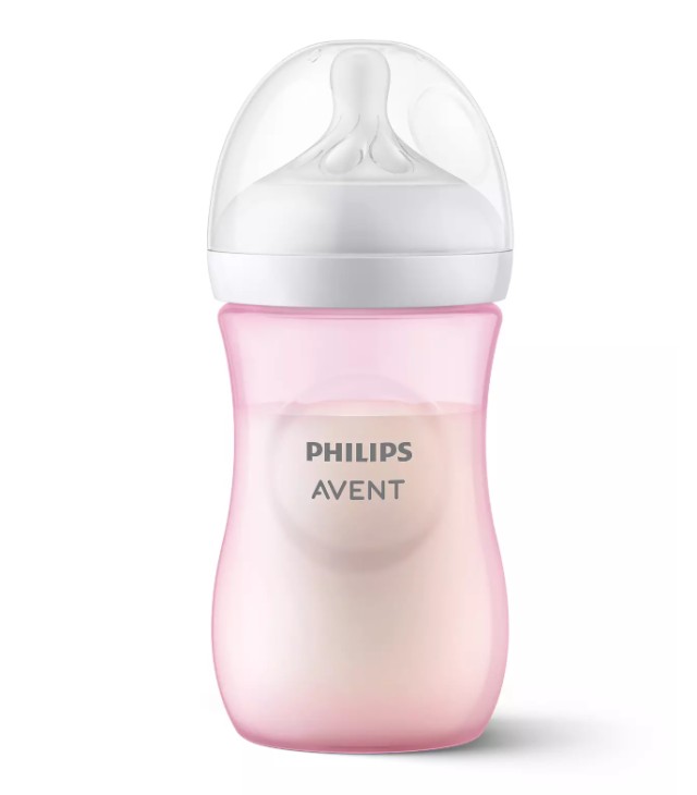 Avent Philips Natural Response Πλαστικό Μπιμπερό για 1m+ Ροζ Θηλή Σιλι …