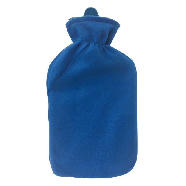 OEM Θερμοφόρα με Κάλυμμα Φλις Μπλε - Κόκκινο 2Lt