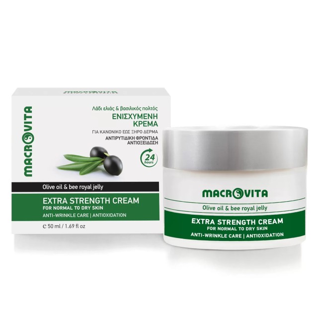 Macrovita Extra Strenght Cream Ενισχυμένη Κρέμα Προσώπου με Λάδι Ελιάς &hellip;