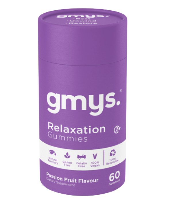 Gmys Relaxation Gummies Συμπλήρωμα για την Διέλευση του Ύπνου με Γεύση Passion Fruit 60 Gummies