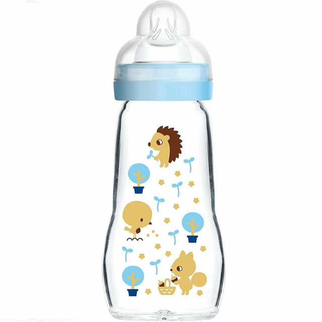 Mam Feel Good Γυάλινο Μπιμπερό με Θηλή Σιλικόνης 2m+ Χρώμα:Μπλε 260ml … Mam Feel Good Γυάλινο Μπιμπερό με Θηλή Σιλικόνης 2m+ Χρώμα:Μπλε 260ml …