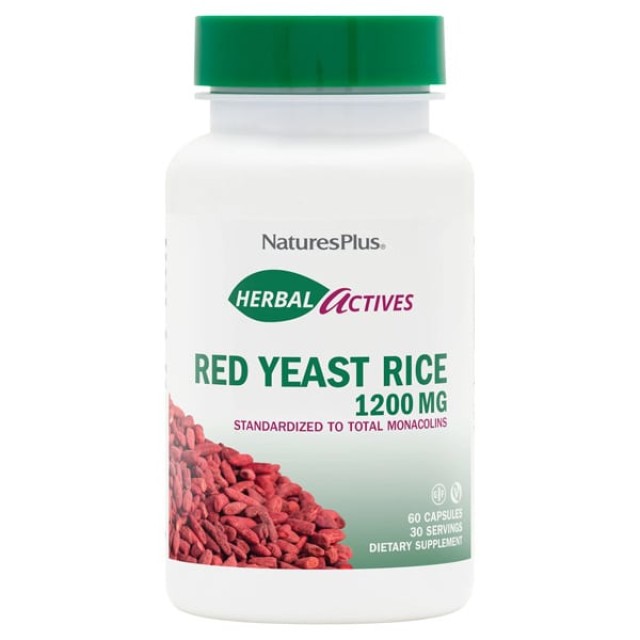 Natures Plus Red Yeast Rice 1200mg για την Μείωση της Χοληστερίνης 60 …