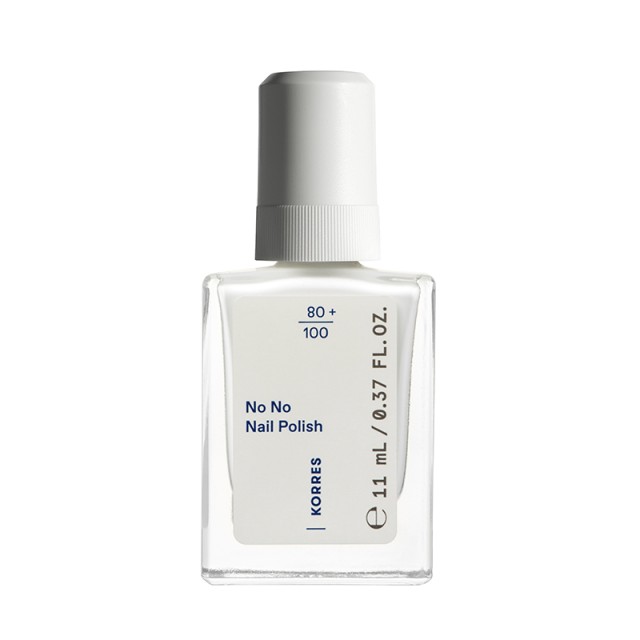 Korres No No Nail Polish 01 Pure White Βερνίκι Νυχιών 11ml