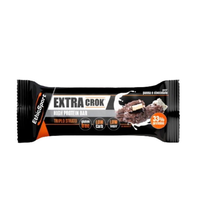 EthicSport Extra Crok Cream and Chocolate με 33% Πρωτεΐνη Μπάρα Τριπλή … EthicSport Extra Crok Cream and Chocolate με 33% Πρωτεΐνη Μπάρα Τριπλή …