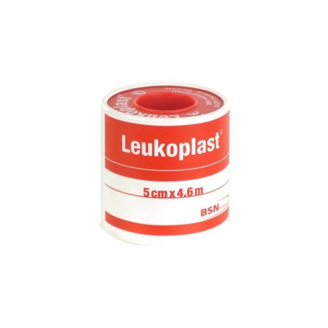 Leukoplast Αυτοκόλλητη Επιδεσμική Ταινία 4,60m x 5cm 1 Ρολό