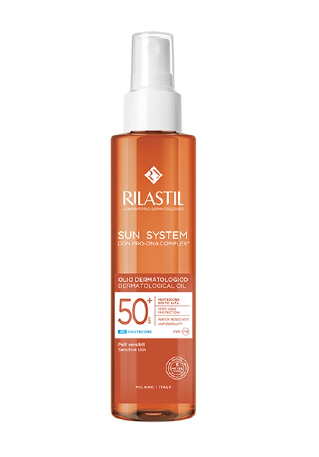 Rilastil Sun System Dermatological Oil SPF50+ Ενυδατικό Αντηλιακό Λάδι … Rilastil Sun System Dermatological Oil SPF50+ Ενυδατικό Αντηλιακό Λάδι …
