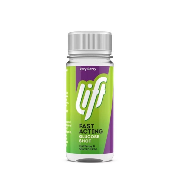 Lift Fast Acting Glucose Energy Juice Shot Berry Γλυκόζη Ταχείας Δράσης με Γεύση Μύρτιλο 60ml