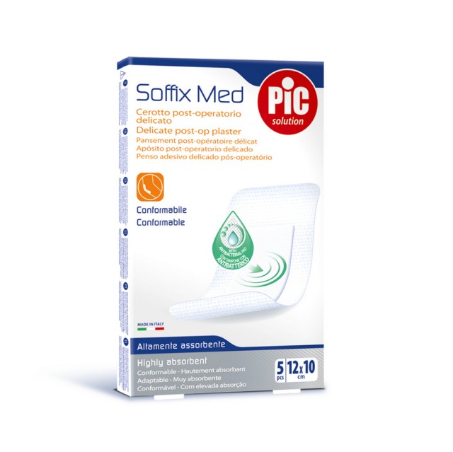 Pic Soffix Med Αυτοκόλλητες Γάζες 10cmx12cm 5 Τεμάχια Pic Soffix Med Αυτοκόλλητες Γάζες 10cmx12cm 5 Τεμάχια