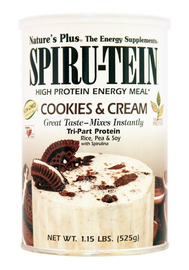Natures Plus, SpiruTein Cookies & Cream, 525 gr