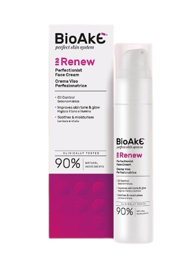 BioAke Cream Renew Κρέμα Προσώπου Κατά της Ακμής 5 Δράσεις σε 1 50ml